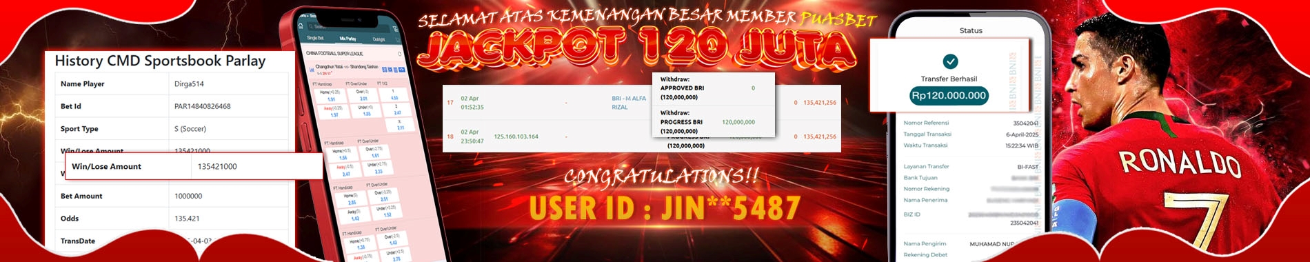 MEMBER TEMBUS PARLAY DENGAN MODAL KECIL, LANGSUNG DI BAYAR TUNTAS